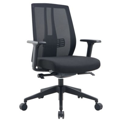 Lyreco Pegasus Sync Mesh Chair with Arms Black