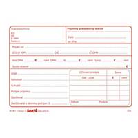 Príjmový pokladničný doklad s DPH (samoprepis) Ševt 309017, A6, blok, 100 listov