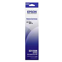 EPSON ผ้าหมึกเครื่องพิมพ์ดอทเมทริกซ์ รุ่น S015506/#7753 สีดำ