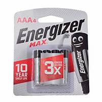 Energizer Max E92 Alkaline Battery - Pack of 4