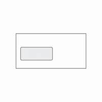 Weiße Briefumschläge mit Fenster - links C5/6(110 x 220 mm), 1000 Stück/Packung