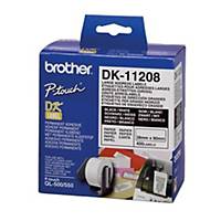 BROTHER DK-11208 Address Labels 38mm X 90mm - Roll of 400 Labels