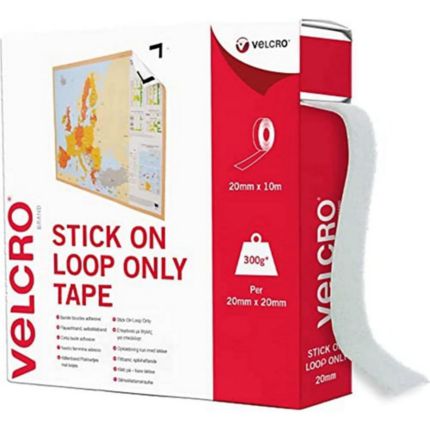VELCRO Brand - Stick On Loop Only Tape - Cut-to-Length Self