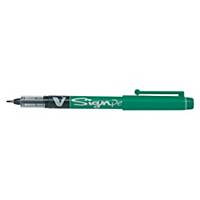 Pilot V-Sign pen fineliner 0.6 mm, green, per piece