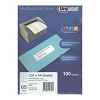Unistat U4270 多用途標籤 38.1 x 21.2毫米 每盒6500個標籤