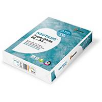 Copy paper Nautilus SuperWhite A4, 80 g/m2, white, pack of 500 sheets