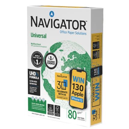 Pack de 5 Ramettes papier A4 Navigator 80g – Blanc