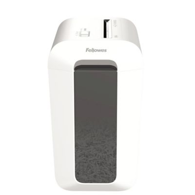 Fellowes Destructeur LX65 Blanc - 10 feuilles, coupe croisée