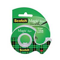 Scotch® Magic™ Tape 810 onzichtbare plakband, B 19 mm x L 7,5 m, met dispenser