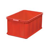 Opbevaringskasse, 55 L, 28,5 x 40 x 60 cm, plast, rød