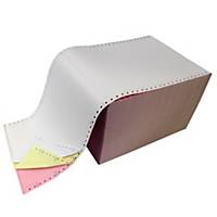 Papier à listing blanc/jaune/rose, 60 g, l 240 x H 305 mm, boîte 750 feuilles