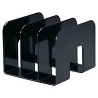 Durable Catalogue Stand Black With 3 Comparments