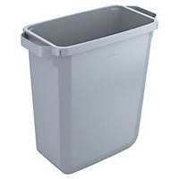 Durable DURABIN 60 Litre - Strong Food & Freezer Safe Waste Recycling Bin - Grey