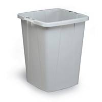 Durable DURABIN 90 Litre - Strong Food & Freezer Safe Waste Recycling Bin - Grey
