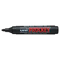 Uni Prockey Pm-122 Black Bullet Tip Permanent Marker - Box Of 12