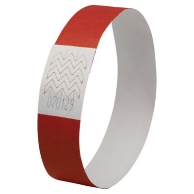 Avery Tyvek Wristbands Red PK500
