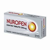 Nurofen Coated Tablets Relief For Pain And Fever 200mg - Box of 12