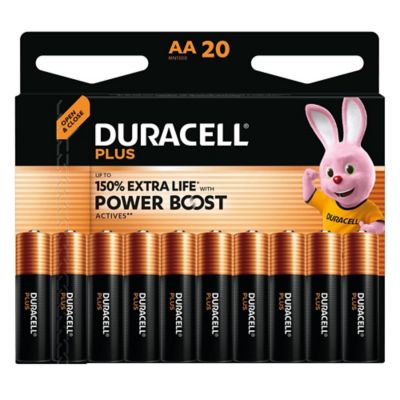 Duracel Plus Powerboost batterie AA, paquet de 20