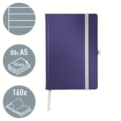 Leitz Style Notebook A5 160 ruled pages with hardcover Titan blue