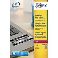 Avery L6008-20 Resistant Labels, 25.4 x 10 mm 189, Labels Per Sheet