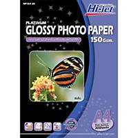 HI-JET PLATINUM PHOTO GLOSSY PAPER A4 150G - PACK OF 20