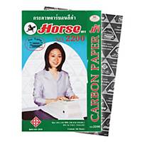 HORSE N2200 CARBON PAPER 21CM X 33CM - BLACK - PACK OF 100 SHEETS