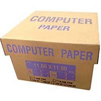 กระดาษต่อเนื่อง 1 ชั้น 11X11 นิ้ว 1 กล่อง 2000 ชุด