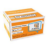 IQ Continuous Paper 3 Ply Plain 9   X 11   - Box of 500 Sheets Orange Box