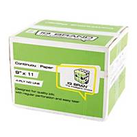 IQ Continuous Paper 4 Ply Plain 9   X 11   - Box of 500 Sheets