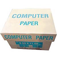 Continuous Paper 3 Ply Plain 9.5   X 11   - Box of 500 Sheets