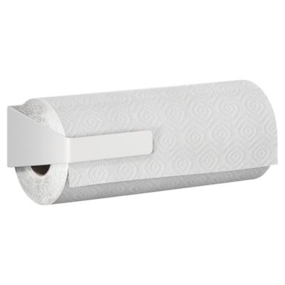 Porte rouleau de papier absorbant Tesa, accessoire de cuisine, blanc