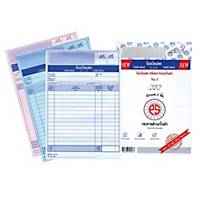 PS SUN CASH BILL CARBONLESS PAPER 3 PLY 5 3/4   X 8 3/4   - PAD OF 30