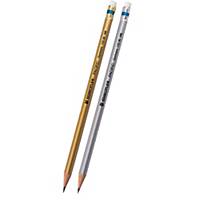 STAEDTLER PACIFIC WOODEN PENCIL WITH ERASER HB - BOX OF 12