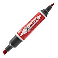 HORSE PERMANENT MARKER BULLET AND CHISEL TIP RED