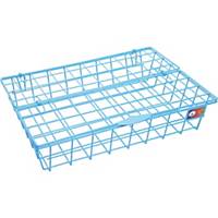ORCA 88 Wire Letter Tray with Lid Plastic Coated  Blue