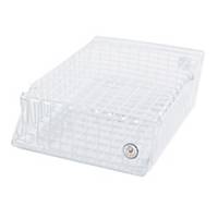 ORCA STACKABLE WIRE LETTER TRAY 2 LEVEL PLASTIC COATED WHITE