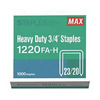 MAX No.23/20 Staples - Box of 1000