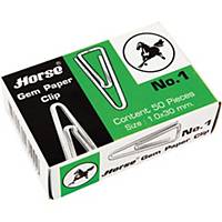 HORSE TRIANGLE PAPER CLIPS 32MM - BOX OF 50