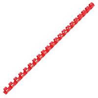 IBICO PLASTIC COMBS 6MM 20 SHEETS RED - PACK OF 10