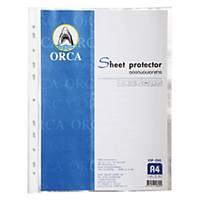 ORCA Punched Pocket A4 11 Hole 50 mi Clear - Pack of 20