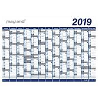 Kalender Mayland kæmpekalender 13 måneder 100 x 70 cm rør