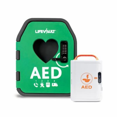 Life Vault AED Cooling Cabinet & A16 Semi-Automatic AED Bundle