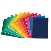 Quaderno Pigna Monocromo Standard 15 x 20,3 cm quadretti 4 mm colori assortiti