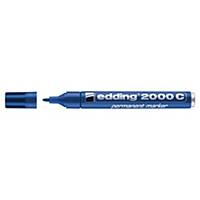 Permanent marker edding 2000c, rund, blå