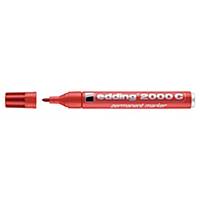 Marker permanentny EDDING 2000 C, okrągła końcówka, czerwony