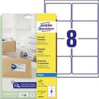 Avery Quick-Dry White Inkjet Labels 99.1 X 67.7Mm - Box Of 200