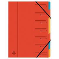 Brause Multicoloured Foolscap 7-Part Multipart File With Elastic