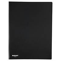 LYRECO BUDGET PP Display Book, A4, 20 Pocket/40 Views - Black