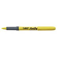 Bic Grip highlighter pen with chisel tip yellow