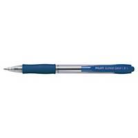 Kuličkové pero Pilot Super Grip Fine, klikací, 0,7 mm, modré